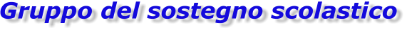 Gruppo del sostegno scolastico