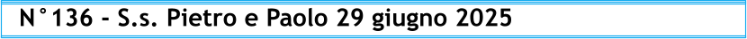 N°136 - S.s. Pietro e Paolo 29 giugno 2025