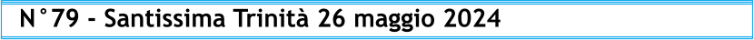 N°79 - Santissima Trinità 26 maggio 2024