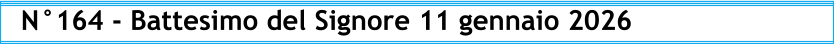 N°164 - Battesimo del Signore 11 gennaio 2026