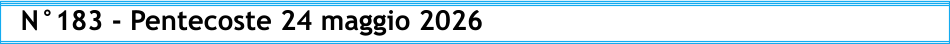 N°183 - Pentecoste 24 maggio 2026