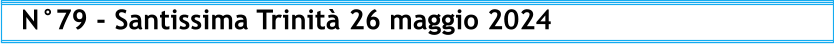 N°79 - Santissima Trinità 26 maggio 2024
