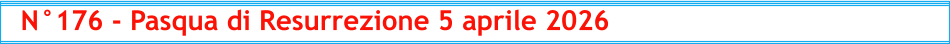 N°176 - Pasqua di Resurrezione 5 aprile 2026