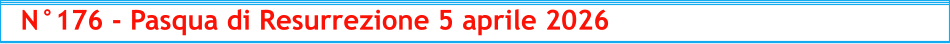 N°176 - Pasqua di Resurrezione 5 aprile 2026