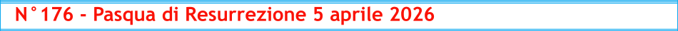 N°176 - Pasqua di Resurrezione 5 aprile 2026